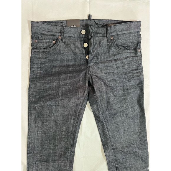 DSQUARED2 Mens Slim Jean Jeans IT52 W36 Dark Blue Denim S71LB0363S30144470 NWT - Picture 8 of 16